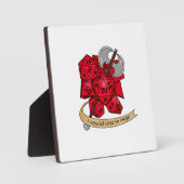 Plaque Photo Conception de dés barbares (Recto)