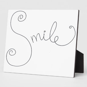 Plaque Photo conception de dessin animé de sourire mignon noir