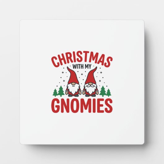 Plaque Photo Conception de gnome de vacances de Gnomies de Noël (Devant)