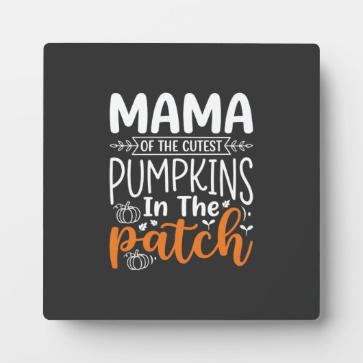 Plaque Photo Conception de Halloween Mama Pumpkins Patch_1 (Devant)
