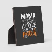 Plaque Photo Conception de Halloween Mama Pumpkins Patch_1 (Recto)
