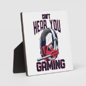 Plaque Photo Conception de jeux avec casque (Recto)