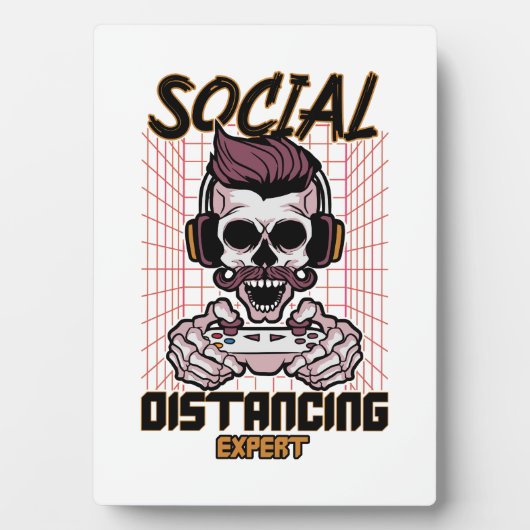 Plaque Photo Conception de jeux d'expert en distanciation socia (Devant)