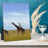 Plaque Photo Conception de la girafe du parc national de Nairob (Côté)