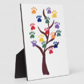 Plaque Photo Conception de l'arbre Empreinte de patte - multico (Côté)