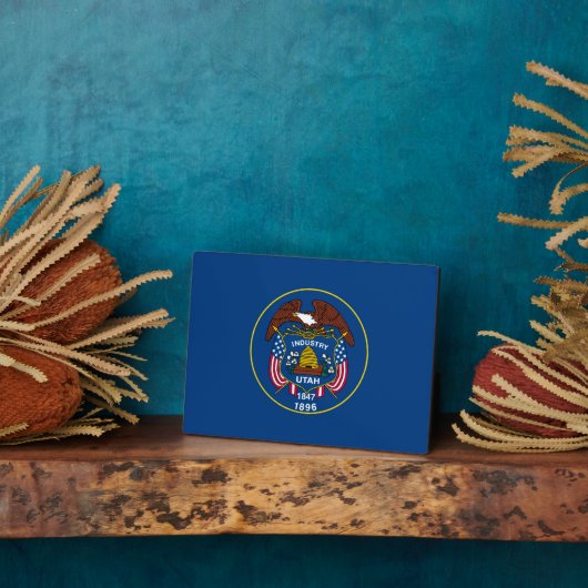 Plaque Photo Conception de l'indicateur d'état Utah (Côté)