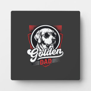 Plaque Photo Conception de lunettes de soleil Golden Retriever