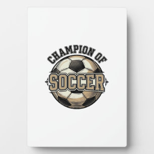 Plaque Photo Conception de maillot de champion de football vint