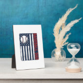 Plaque Photo Conception de maillot de drapeau de papa de baseba (Côté)