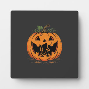 Plaque Photo Conception de silhouette de citrouille Halloween B