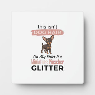 Plaque Photo Conception de T-shirt de chien drôle à paillettes