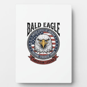 Plaque Photo Conception de T-Shirt Patriotique Aigle Chauve Vin