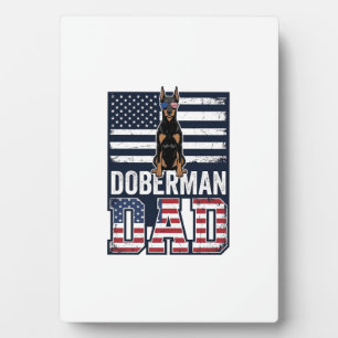 Plaque Photo Conception de T-shirt pour chien patriotique Dober