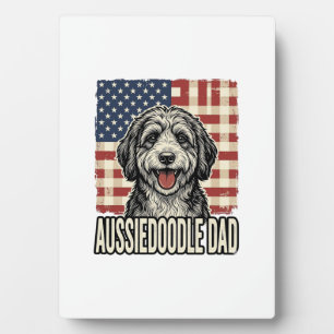Plaque Photo Conception de T-shirt pour chien vintage patriotiq