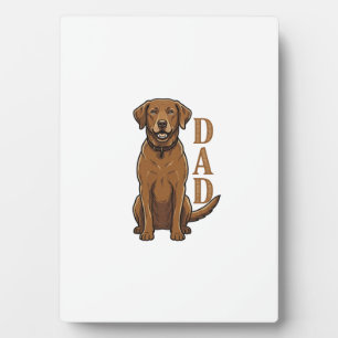 Plaque Photo Conception de T-shirt pour papa de chien marron vi