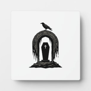 Plaque Photo Conception de T-shirt silhouette de tombe de cimet