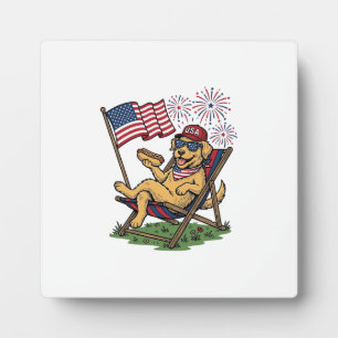 Plaque Photo Conception de T-shirt USA Chats Patriotiques Vinta
