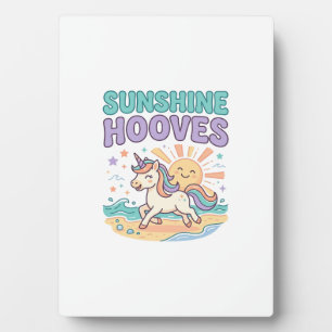 Plaque Photo Conception de tee-shirt graphique tendance Licorne