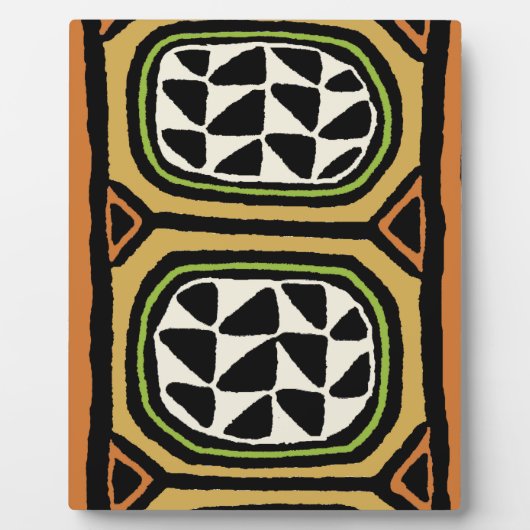 Plaque Photo Conception de textile Kuba africain (Devant)