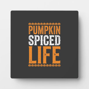 Plaque Photo Conception de typographie Halloween Pumpkin Spiced
