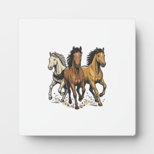 Plaque Photo Conception de vecteur d'art de chevaux de course v