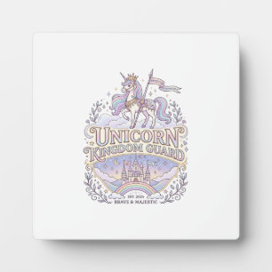Plaque Photo Conception de vecteur de cadeau de licorne Wanderl