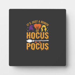 Plaque Photo Conception de vecteur de sorcière de Hocus Pocus H
