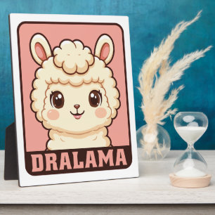 Plaque Photo Conception d'illustration de lama mignon