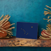 Plaque Photo Conception du drapeau de l'État de l'Alaska (Côté)