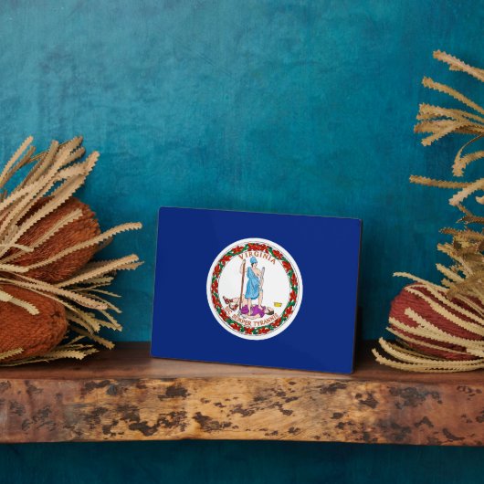 Plaque Photo Conception du drapeau de l'État de Virginie (Côté)