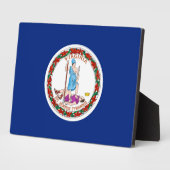 Plaque Photo Conception du drapeau de l'État de Virginie (Côté)