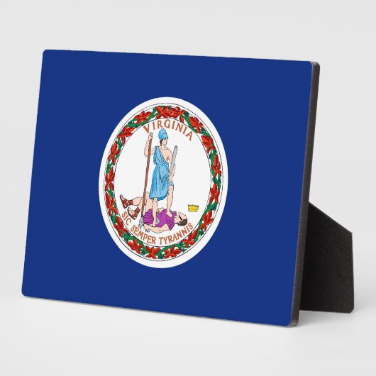 Plaque Photo Conception du drapeau de l'État de Virginie (Côté)