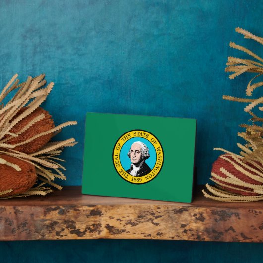 Plaque Photo Conception du drapeau de l'État de Washington (Côté)