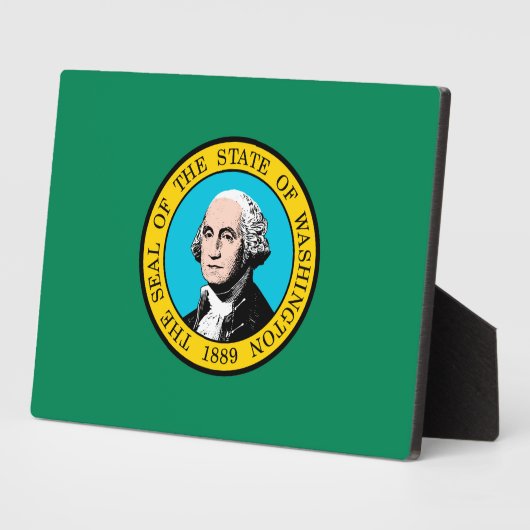 Plaque Photo Conception du drapeau de l'État de Washington (Côté)