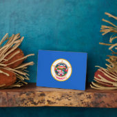 Plaque Photo Conception du drapeau de l'État du Minnesota (Côté)