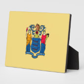 Plaque Photo Conception du drapeau de l'État du New Jersey (Côté)