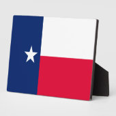 Plaque Photo Conception du drapeau de l'État du Texas (Côté)