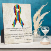 Plaque Photo Conception du ruban de sensibilisation sur l'autis (Côté)