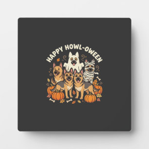Plaque Photo Conception Howl-Oween Halloween Fantôme Berger All