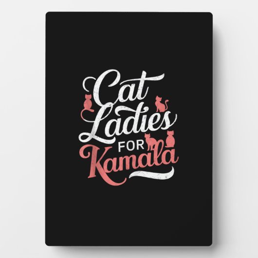 Plaque Photo Conception mignonne - Dames de chat pour Kamala av (Devant)