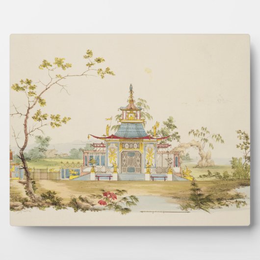 Plaque Photo Conception pour un temple chinois, vers 1810 (styl (Devant)