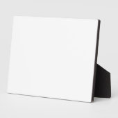 Plaque Photo Conception simple blanche personnalisée Ajouter un (Côté)