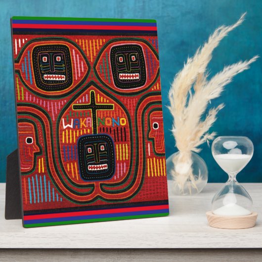 Plaque Photo Conception tribale de Cuna (Côté)