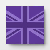 Plaque Photo Conception Union Jack violette (Devant)