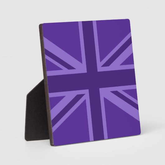 Plaque Photo Conception Union Jack violette (Recto)