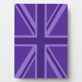Plaque Photo Conception Union Jack violette (Devant)
