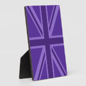 Plaque Photo Conception Union Jack violette (Côté)