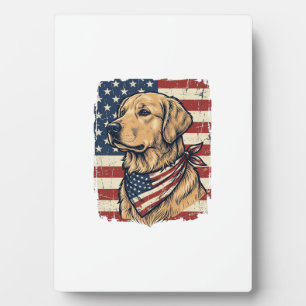 Plaque Photo Conception vectorielle vintage patriotique de Gold