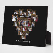 Plaque Photo Concevez votre propre coeur d'amour en forme de co (Côté)