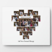 Plaque Photo Concevez votre propre coeur d'amour en forme de co (Devant)